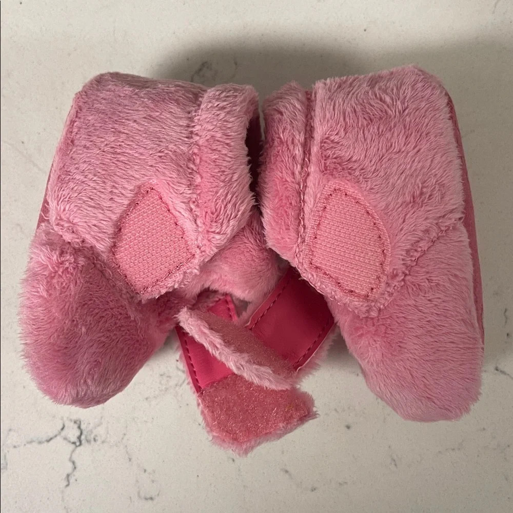 UGG Bixbee Bootie Fuzzy Pink Bloom Baby Slippers Size 0/1